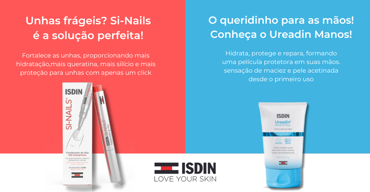 Campanha de influenciadores para a marca Isdin com o produto Si-nails e Ureadin Manos