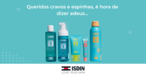 Campanha com influenciadores para a marca ISDIN com produtos da linha ACNIBEN para peles oleosas