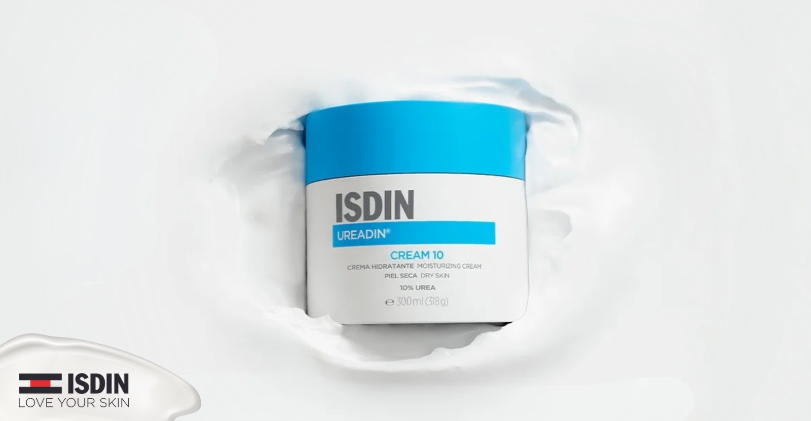 Campanha com influenciadores para a marca ISDIN, promovendo o produto para peles secas UREADIN CREAM 10